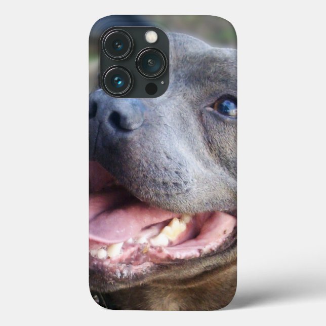 Coques Case-Mate iPhone Staffordshire Bull Terrier heureux,   (Verso)