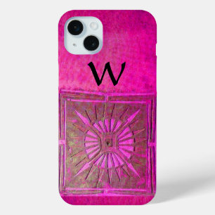 Coque Case-Mate iPhone STAR DU MATIN, Rose, Noir, Fuchsia Monogramme