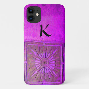 Coque Case-Mate iPhone STAR DU MATIN, Violet, Noir, Monogramme