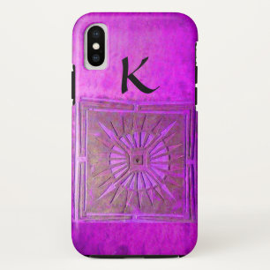 Coques Pour iPhone STAR DU MATIN, Violet, Noir, Monogramme