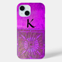 STAR DU MATIN, Violet, Noir, Monogramme