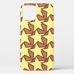 Case-Mate iPhone Case Star moderne géométrique, jaune clair et cacao Bro