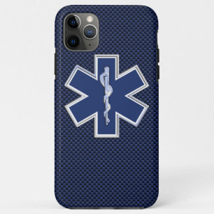 Coque Case-Mate iPhone Star of Life Paramedic Carbon Fibre Style
