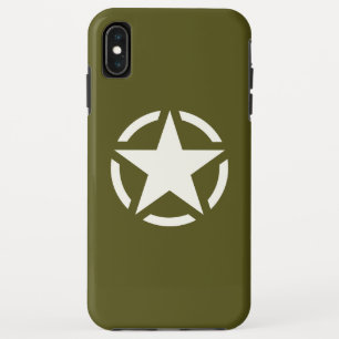 Etui iPhone Case-Mate Star Stencil Classic sur Khaki Green