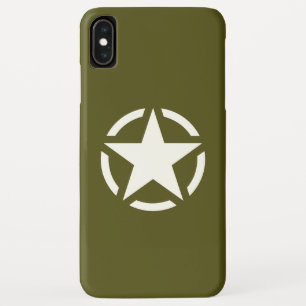 Case-Mate iPhone Case Star Stencil Décor Vintage sur Khaki Green