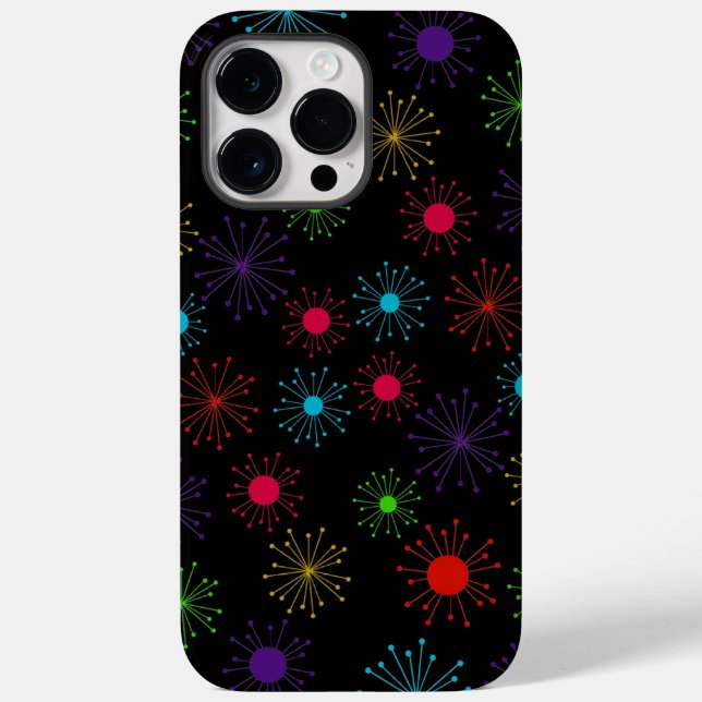 Coques Case-Mate iPhone Starburst de Fireworks rétro (Verso)