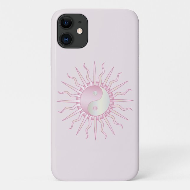 Coques Case-Mate iPhone Starburst rose Yin Yang (Dos)