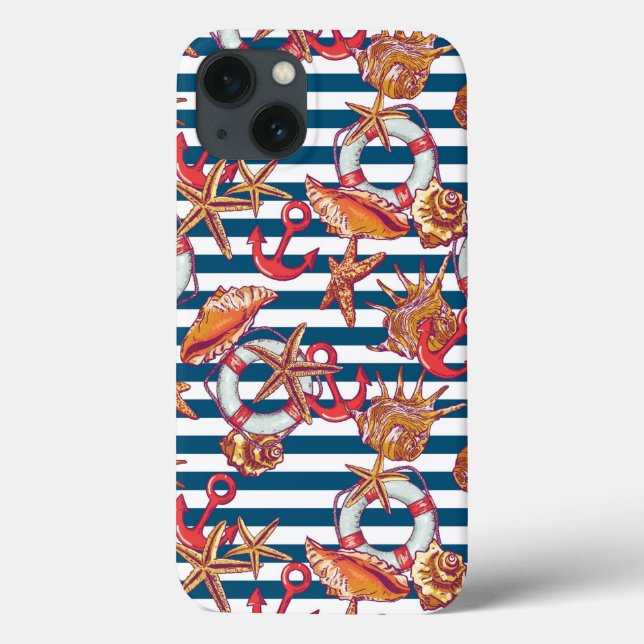 Coques Case-Mate iPhone Starfish and Stripes (Verso)