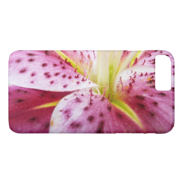 Coques Case-Mate iPhone Stargazer Lily brillant Magenta Floral (Dos (Horizontal))