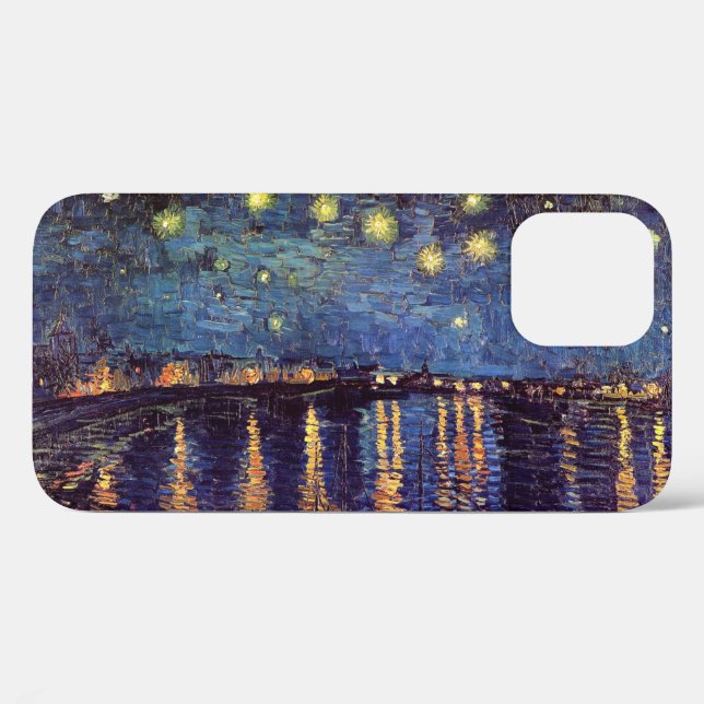 Coques Case-Mate iPhone Starry Night Over the Rhone par Vincent van Gogh (Verso (horizontal))