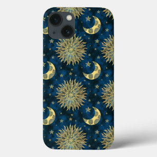 Case-Mate iPhone Case Stars céleste de la lune Bleu Tarot or