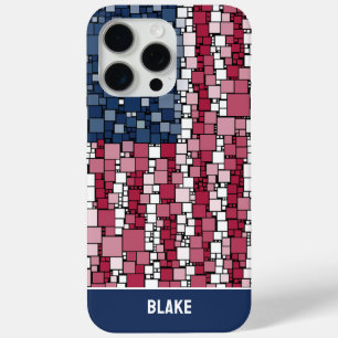 Coque Case-Mate iPhone Stars & Stripes Mosaïque Personnalisée