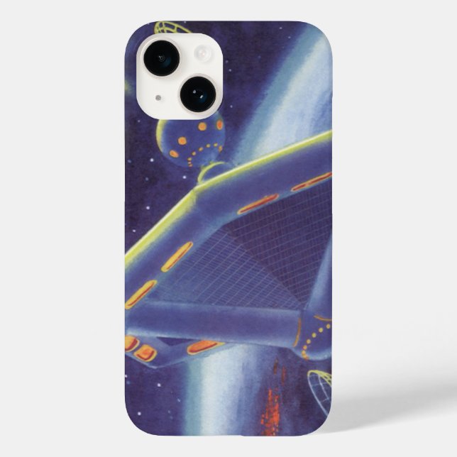 Coques Case-Mate iPhone Station spatial en orbite de science-fiction vinta (Verso)
