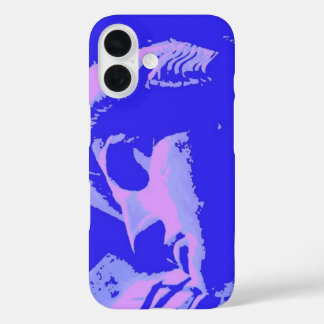 Coque Pour iPhone 16 Statue d'Art Blue Pop de la Liberté