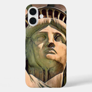 Coque Pour iPhone 16 Plus Statue de la liberté Artiste