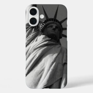 Coques iPhone 16 Plus statue de la liberté grise
