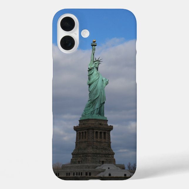 Coques Case-Mate iPhone Statue de la Liberté NYC illuminée (Verso)