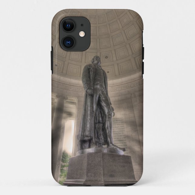 Coques Case-Mate iPhone Statue en bronze du mémorial Thomas Jefferson (Dos)