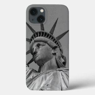 Etui iPhone Case-Mate Statue noire et blanche de Liberty New York