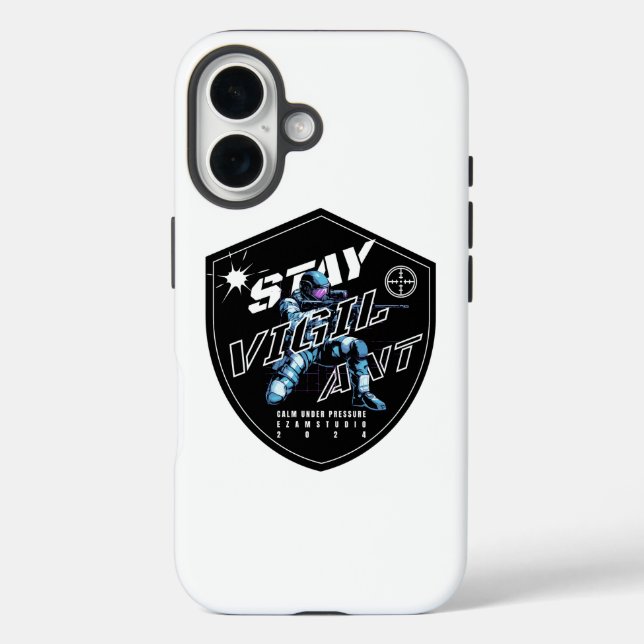 Coques Case-Mate iPhone "Stay Vigilant - Bold Motivational Design" (Verso)
