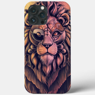 Case-Mate iPhone Case Steampunk Couleur Gradient Lion Rustique