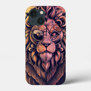 Case-Mate iPhone Case Steampunk Couleur Gradient Lion Rustique