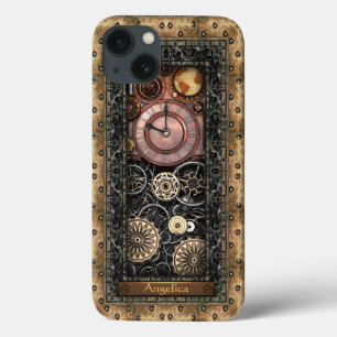 Etui iPhone 13 Steampunk élégant personnalisable