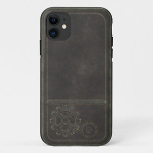 Coque iPhone 11 Steampunk en bronze