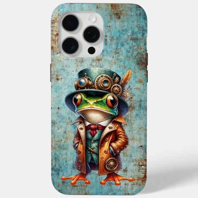 Coques Case-Mate iPhone Steampunk Frog (Verso)