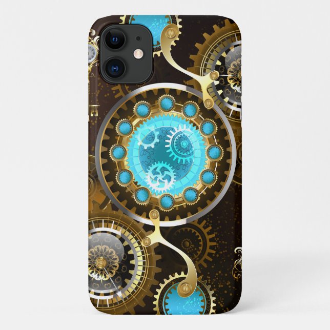 Coques Case-Mate iPhone Steampunk Rusty Background (Dos)