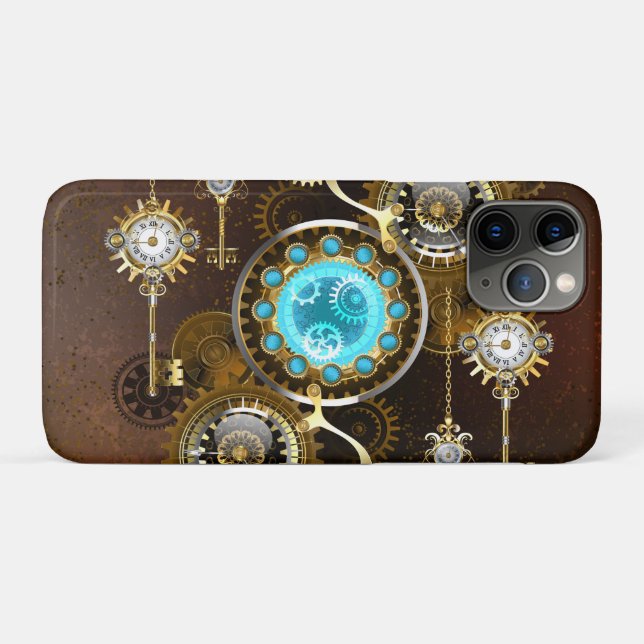 Coques Case-Mate iPhone Steampunk Rusty Background (Dos (Horizontal))