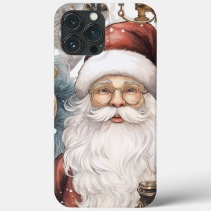 Case-Mate iPhone Case Steampunk Santa Claus Horloge Travail et arbres ne