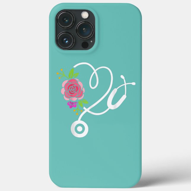 Coques Case-Mate iPhone Stethoscope Fleur Docteur Infirmière Physique (Verso)