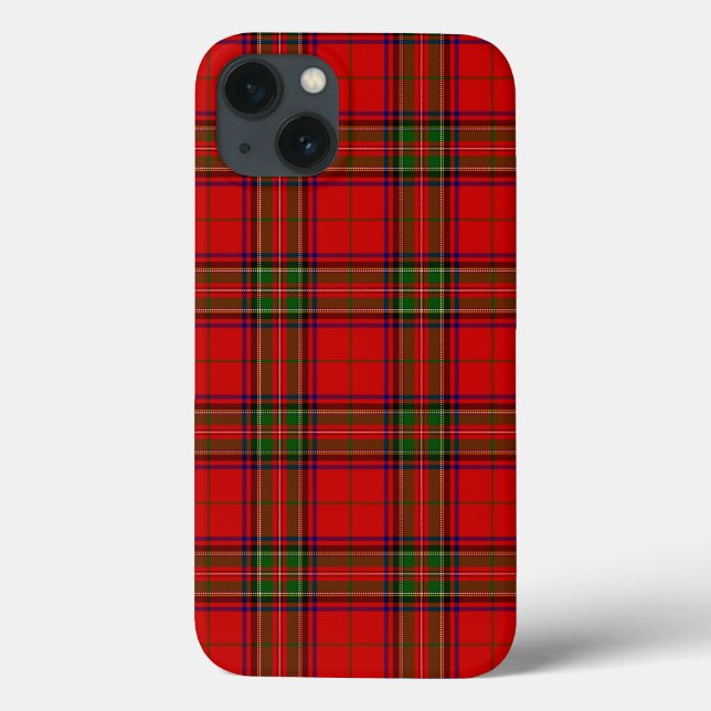 Coques Case-Mate iPhone Stewart / Stuart tartan rouge vert plaid (Verso)