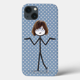Case-Mate iPhone Case Stick Girl avec Baskets à points