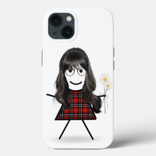 Case-Mate iPhone Case Stick Girl with Daisies