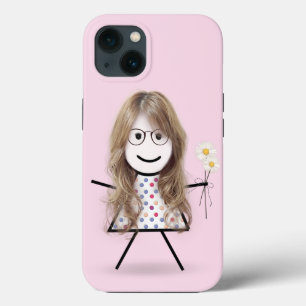 Case-Mate iPhone Case Stick Girl with Daisies