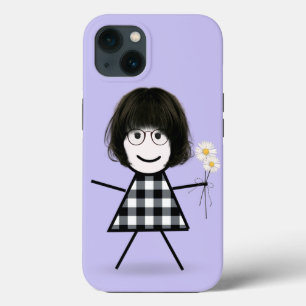 Case-Mate iPhone Case Stick Girl with Daisies