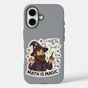 Coque Pour iPhone 16 Sticker Assistant Mathématiques - "Math is Magic"