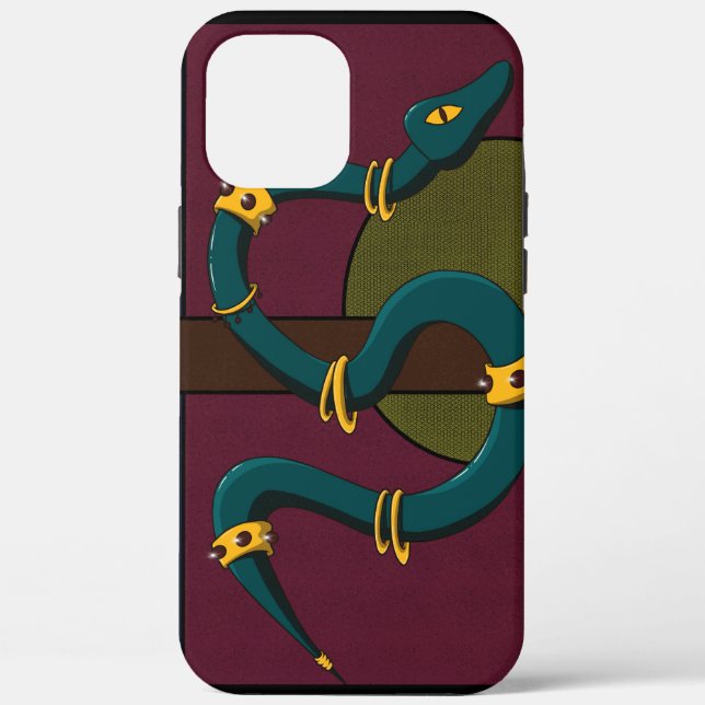 Coques Case-Mate iPhone Sticker Carré Snake (Verso)