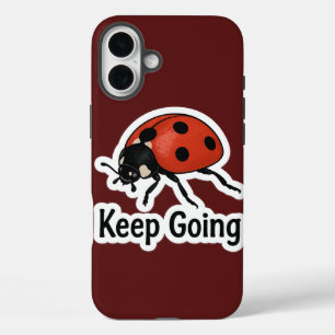 Coque Pour iPhone 16 Plus Sticker de motivation de Ladybug