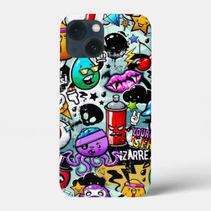 Case-Mate iPhone Case Sticker fou crâne, lèvres, spray Graffiti