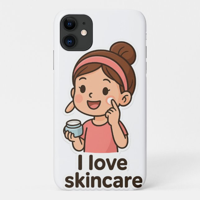 Coques Case-Mate iPhone Sticker pour fille de soins mignons - Caricature a (Dos)