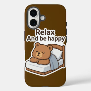 Coque Pour iPhone 16 Sticker pour ours mignon