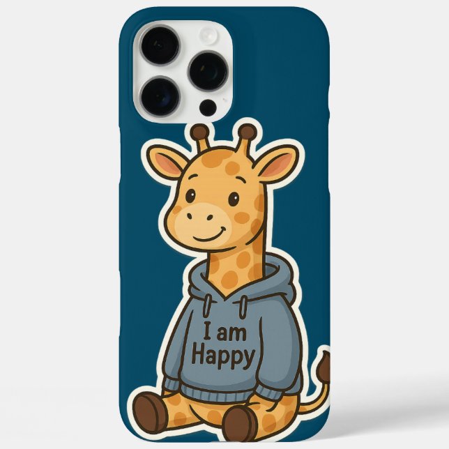 Coques Case-Mate iPhone Sticker Sweat - shirt à capuche de la Giraffe Cute (Verso)