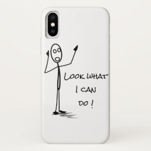 Coque Case-Mate iPhone Stickman "regard ce que je peux faire !" iphone X