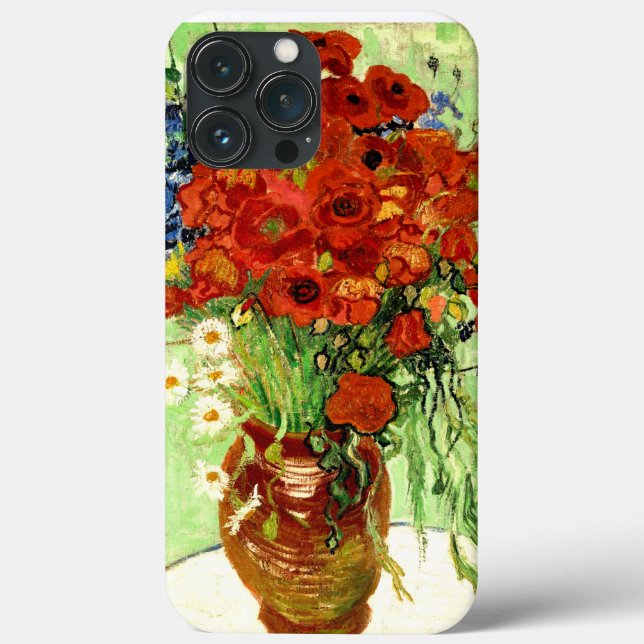 Coques Case-Mate iPhone Still Life, Vase with Daisies and Poppies Van Gogh (Verso)