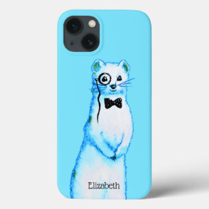 Case-Mate iPhone Case Stoat blanc Ermine Cute Mustelid Ferret Art