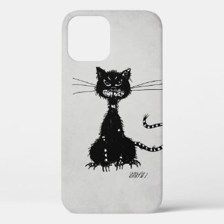 Case-Mate iPhone Case Stone Gris Ragged Evil Black Cat