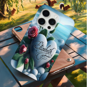 Coque Case-Mate iPhone Stone Heart au bord du lac